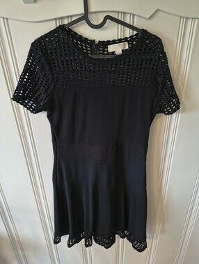 Michael Michael Kors Black Eyelet Dress